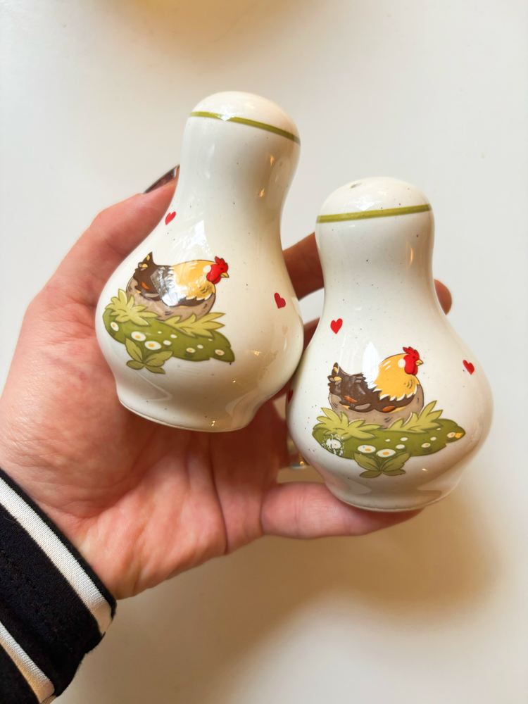 Vintage German Farmhouse Salt and Pepper Shakers