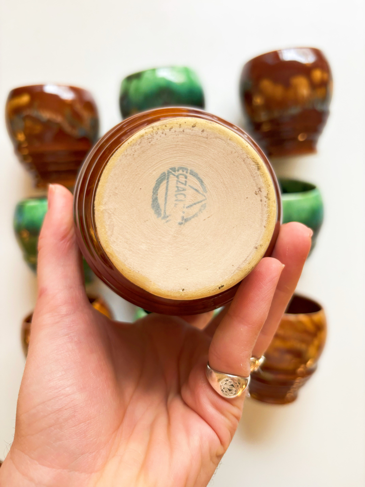 70’s Eczacibasi Handmade Ceramic Mugs