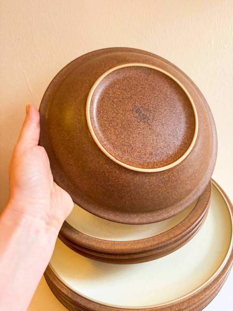 90’s English Denby Stoneware Plates 