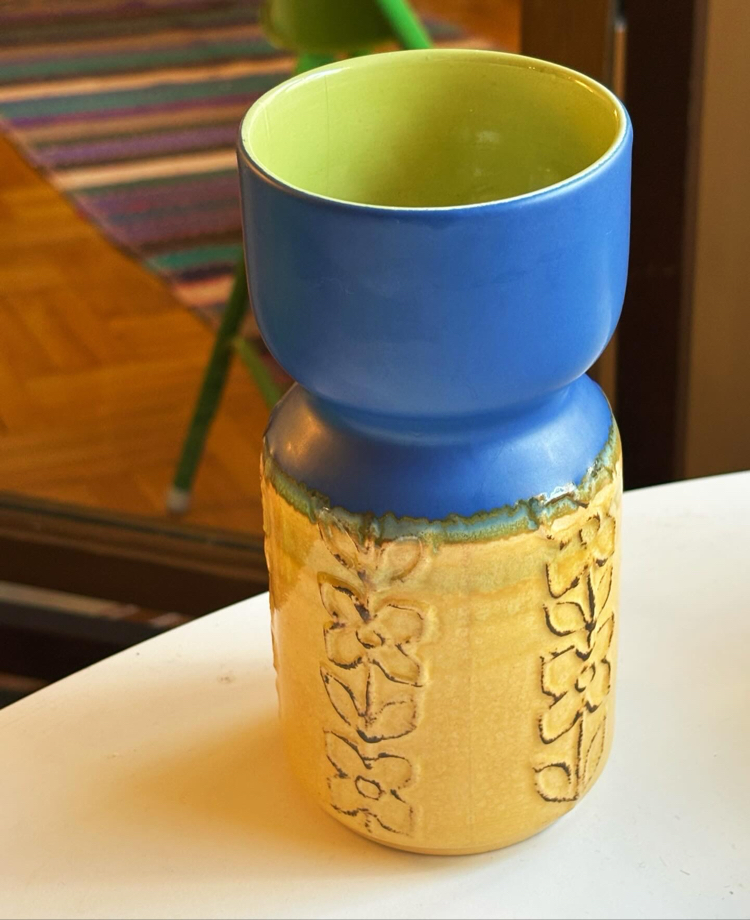 70’s Handmade Eczacibasi Ceramic Vase