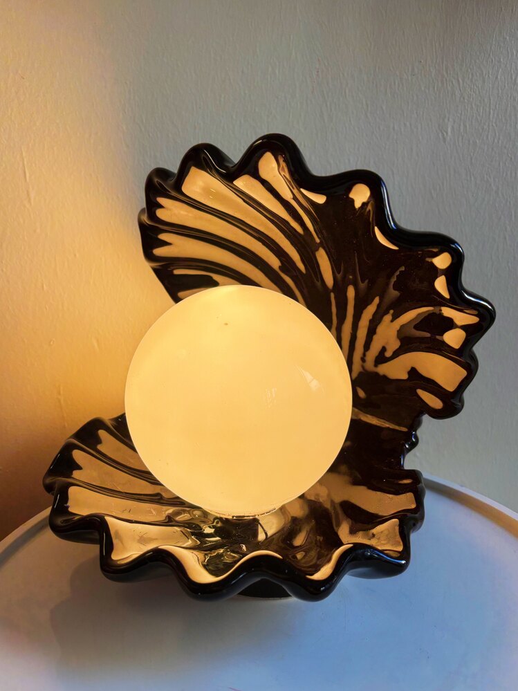 60’s French Seashell Lamp 