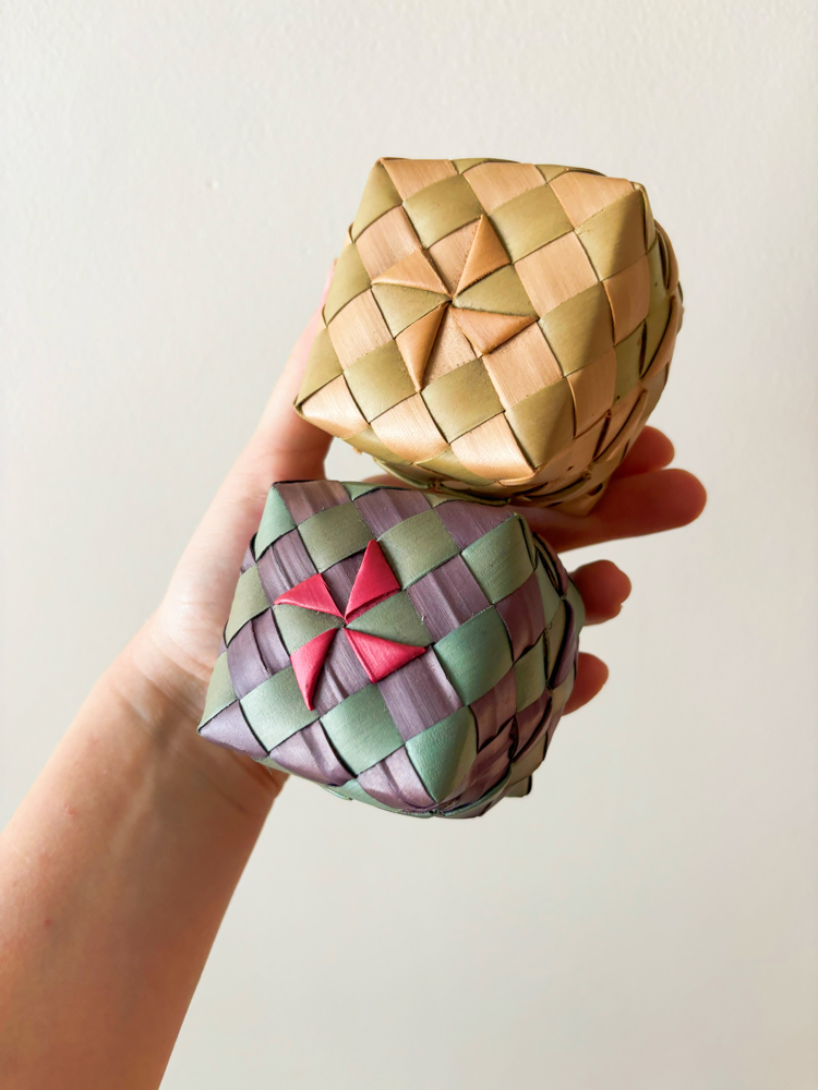 Handmade Cambodian Bamboo Boxes 