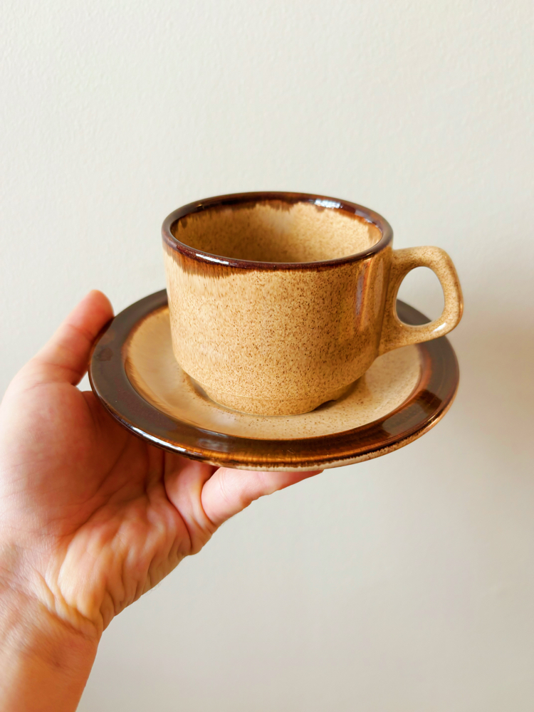 80’s German Stoneware Teacups