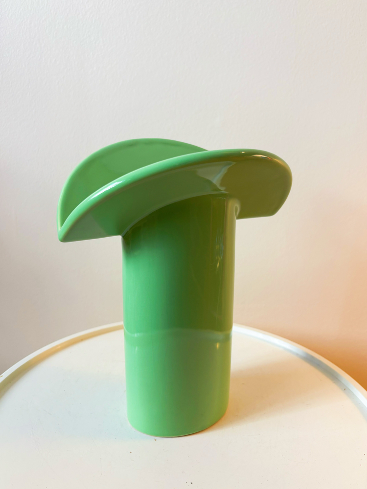 90’s Green Mushroom Vase