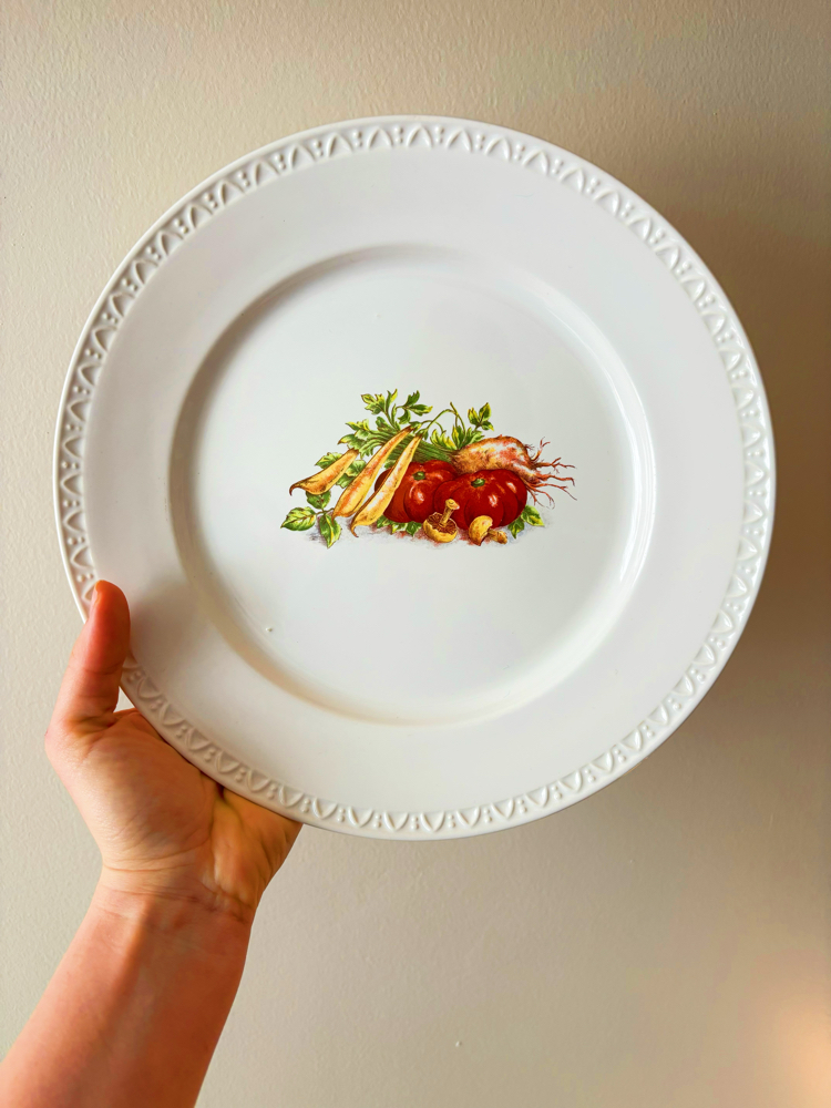 Veggies Porcelain Wall Plate