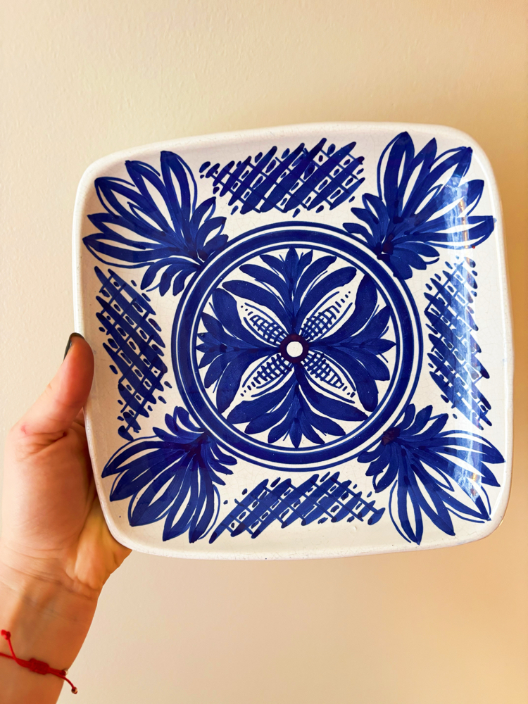 70’s Italian Hand Painted Wall Plate 