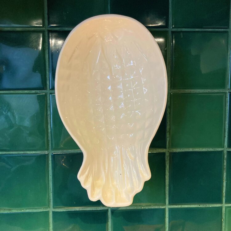 1940s Delft Porcelain Vintage Cake Mold