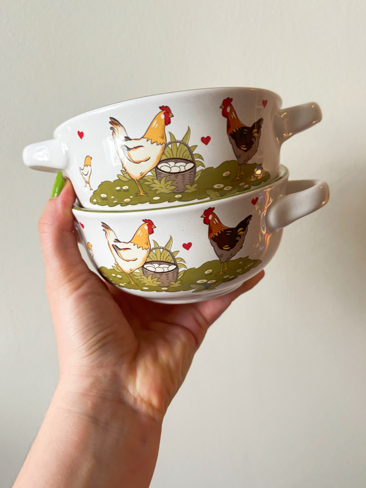 Vintage German Farmhouse Bowls 
