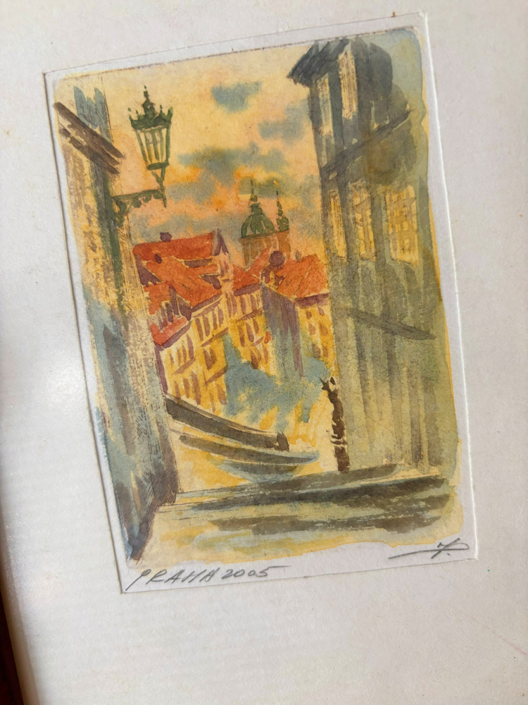 Prague 2005 Original Watercolor Artwork