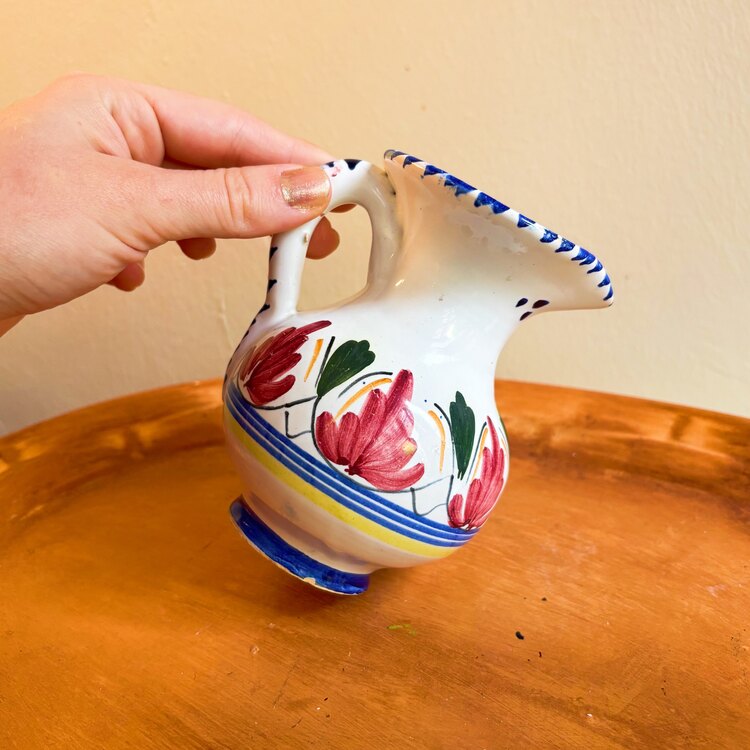 70’s Italian Hand Painted Mini Jug 