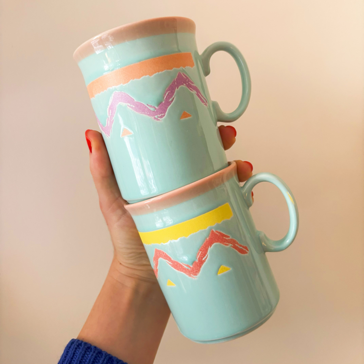 80’s English Deadstock Mugs