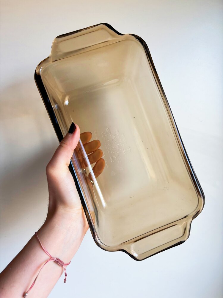80’s American Anchor Hocking Amber Glass Baking Dishes 