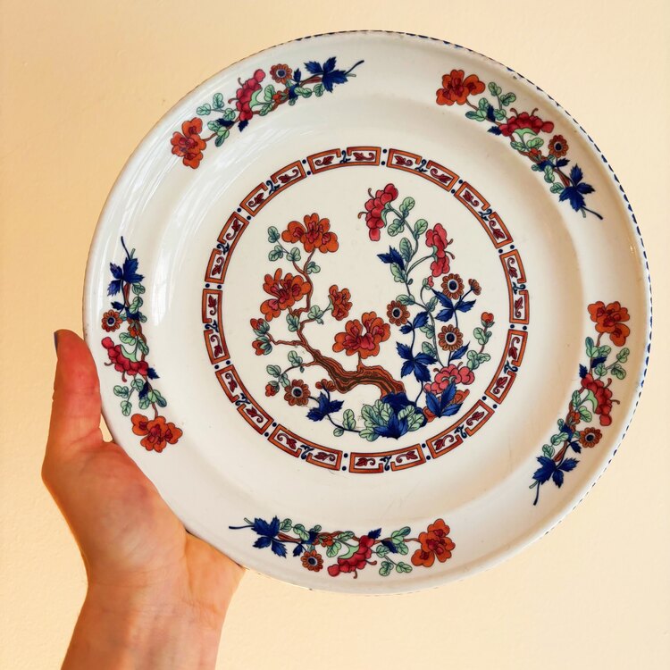 French “Cherry Blossom” Wall Plates 