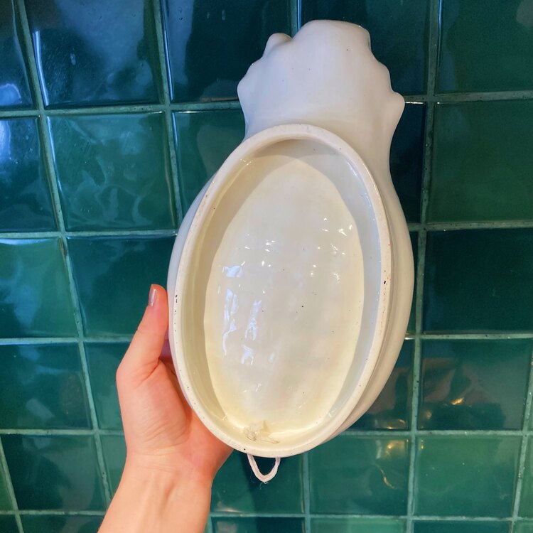 1940s Delft Porcelain Vintage Cake Mold
