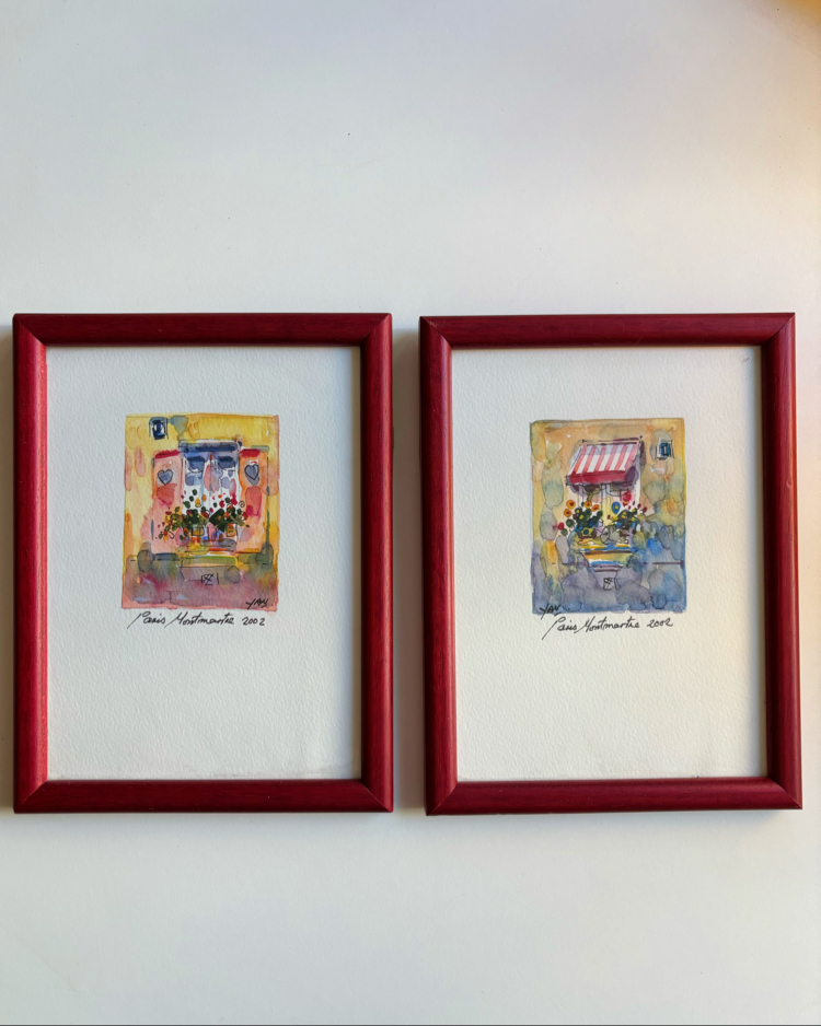 Paris 2002 Original Watercolor Artwork