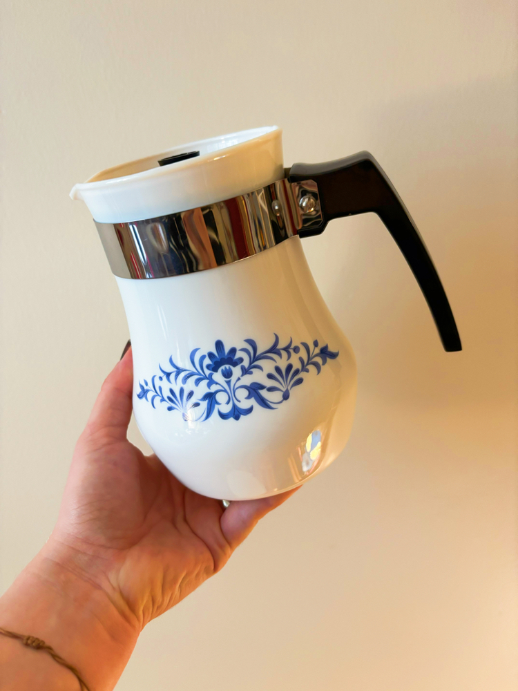 80’s French Opaline Coffee Pot