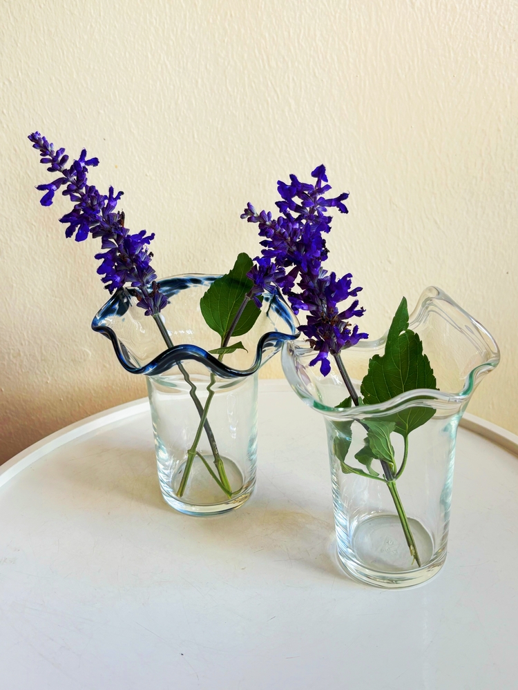 Hand Blown Glass Abstract Vases
