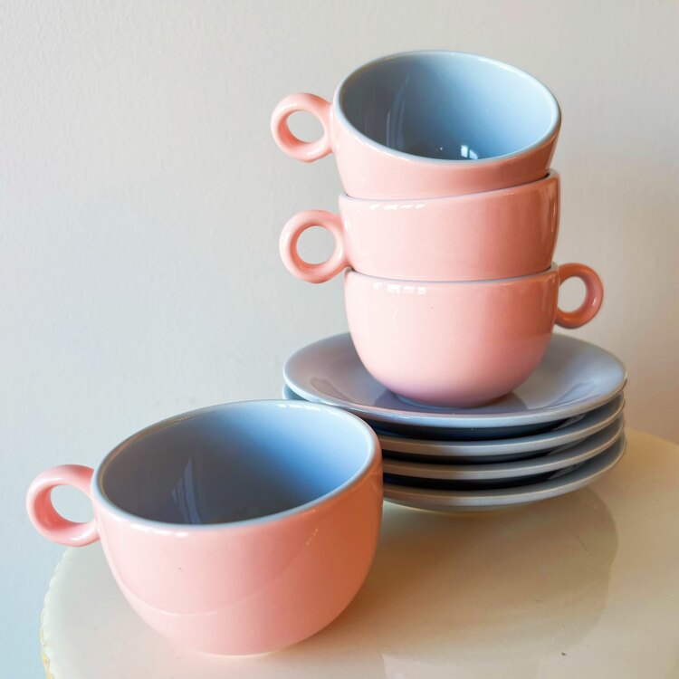 90’s Italian Pastel Espresso Cups