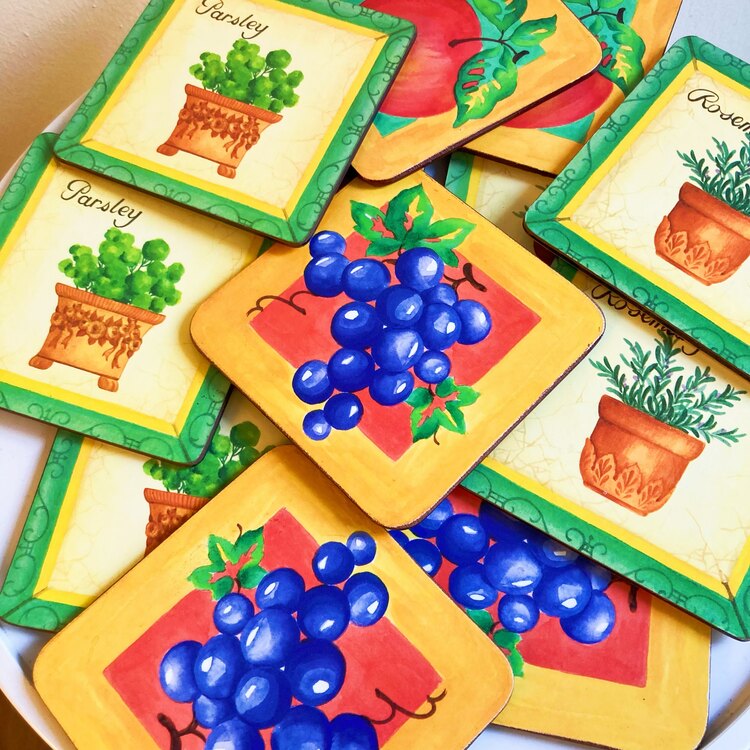 Vintage Cork Coasters