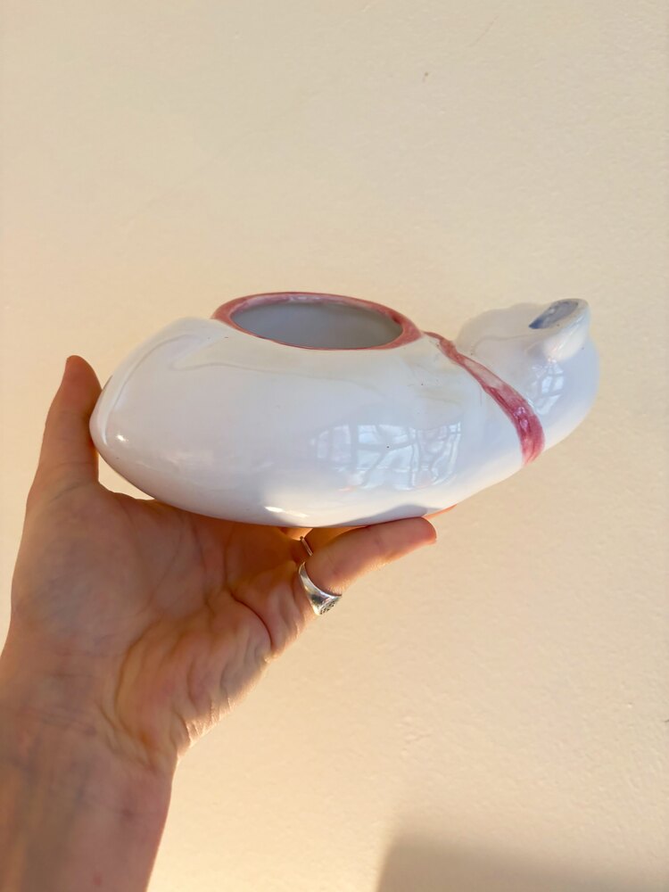 80’s Vakko Ceramic Kitty Bowl 