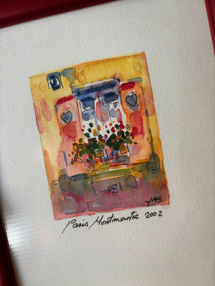 Paris 2002 Original Watercolor Artwork