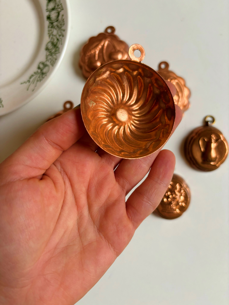 60’s Mini Copper Chocolate Molds
