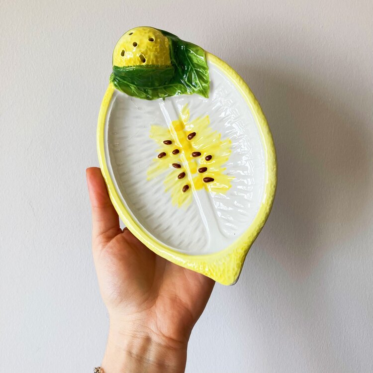 Italian Handmade Lemon Shaped Dish
