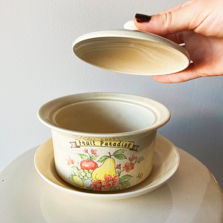 “Fruit Paradise” Vintage Ceramic Box 