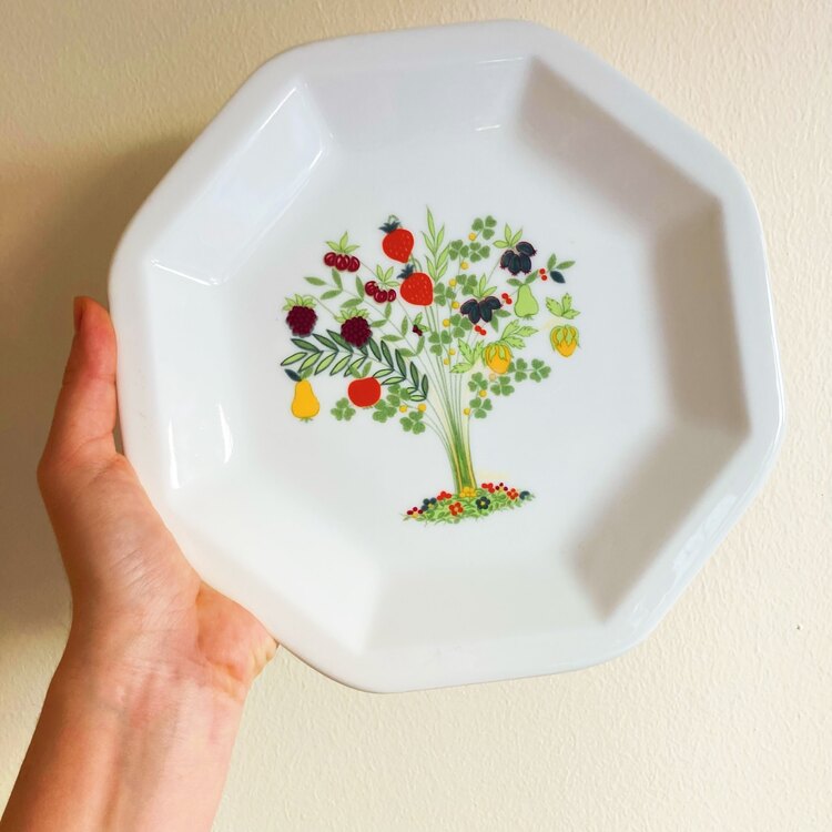 “Fruit Tree” Italian Porcelain Wall Plate 