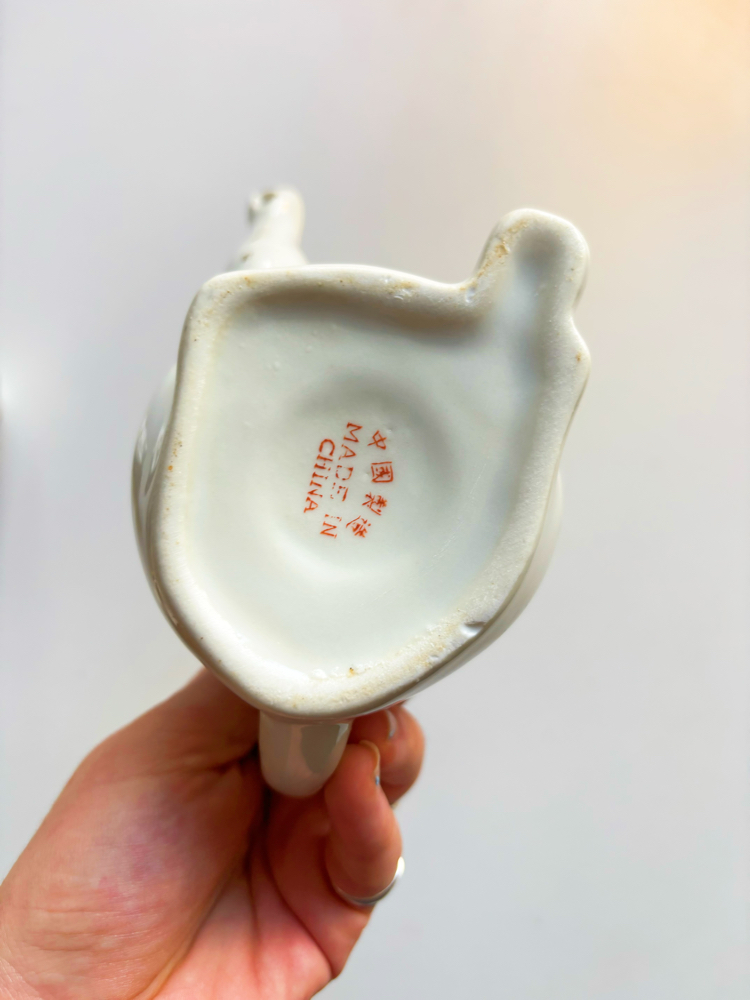 Far Eastern Porcelain Kitty Teapot 