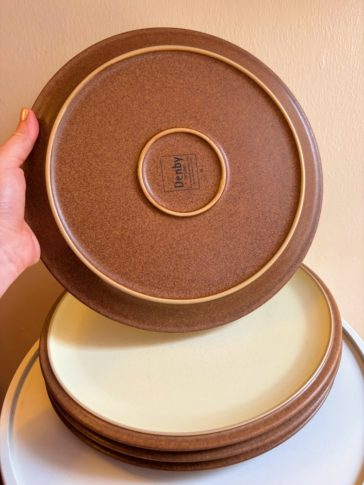 90’s English Denby Stoneware Plates 