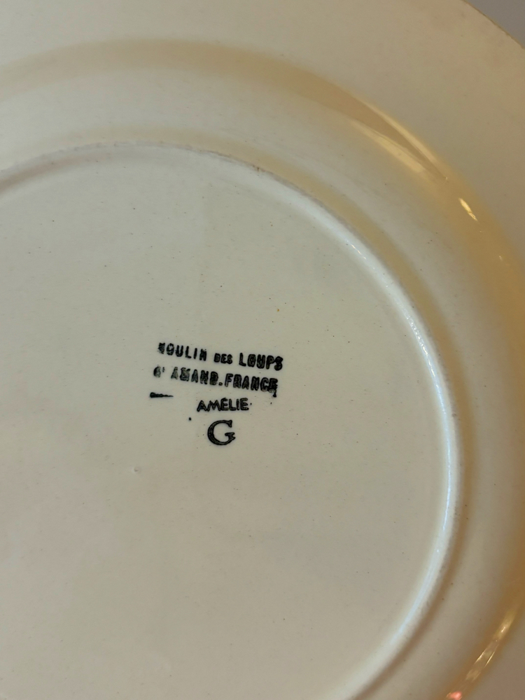 70’s French Hand Painted Wall Plate
