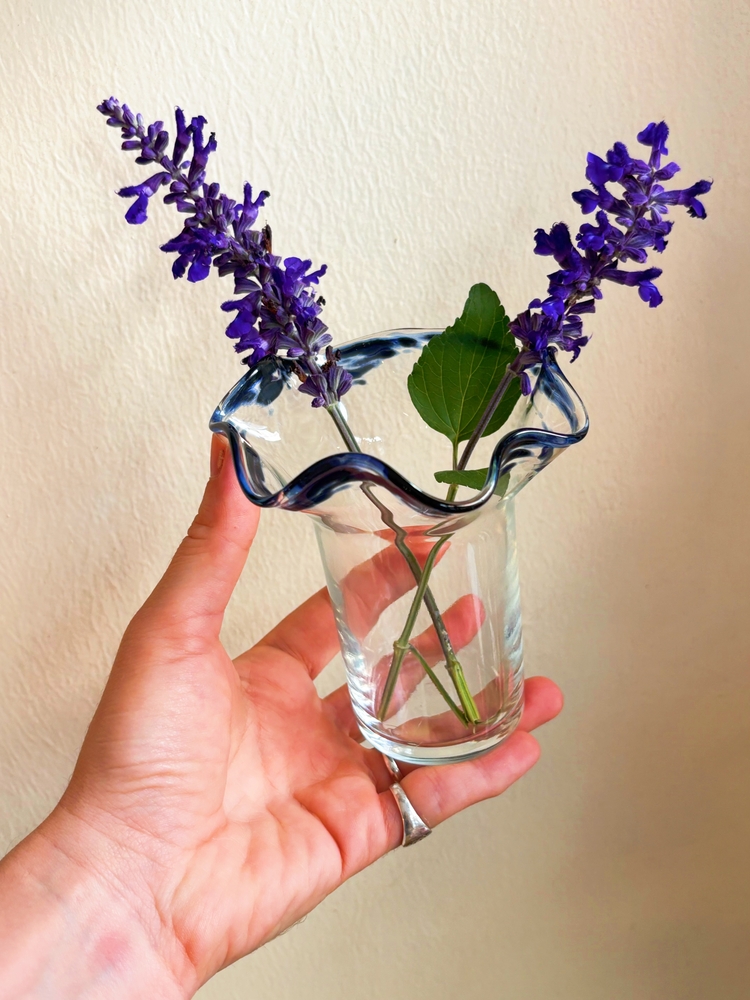 Hand Blown Glass Abstract Vases