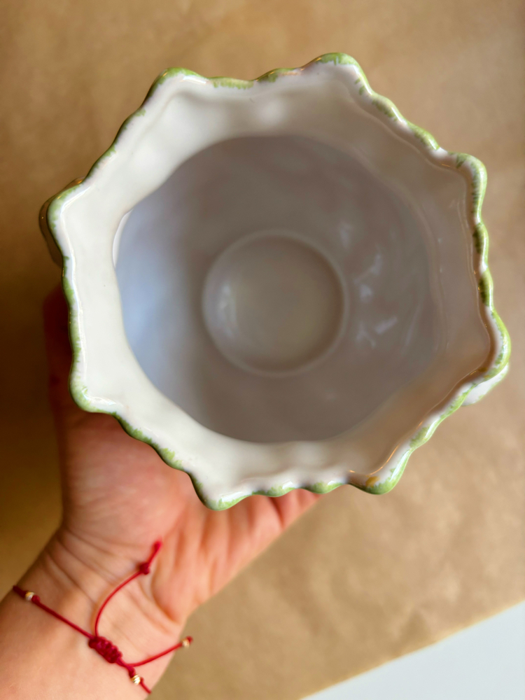 60’s French Pottery Handmade Candy Bowl