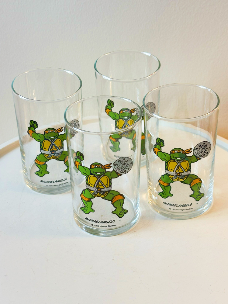 1992 Ninja Turtles Glass Deadstock Tumblers