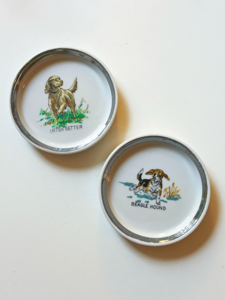 Beagle & Setter Porcelain Mini Dishes
