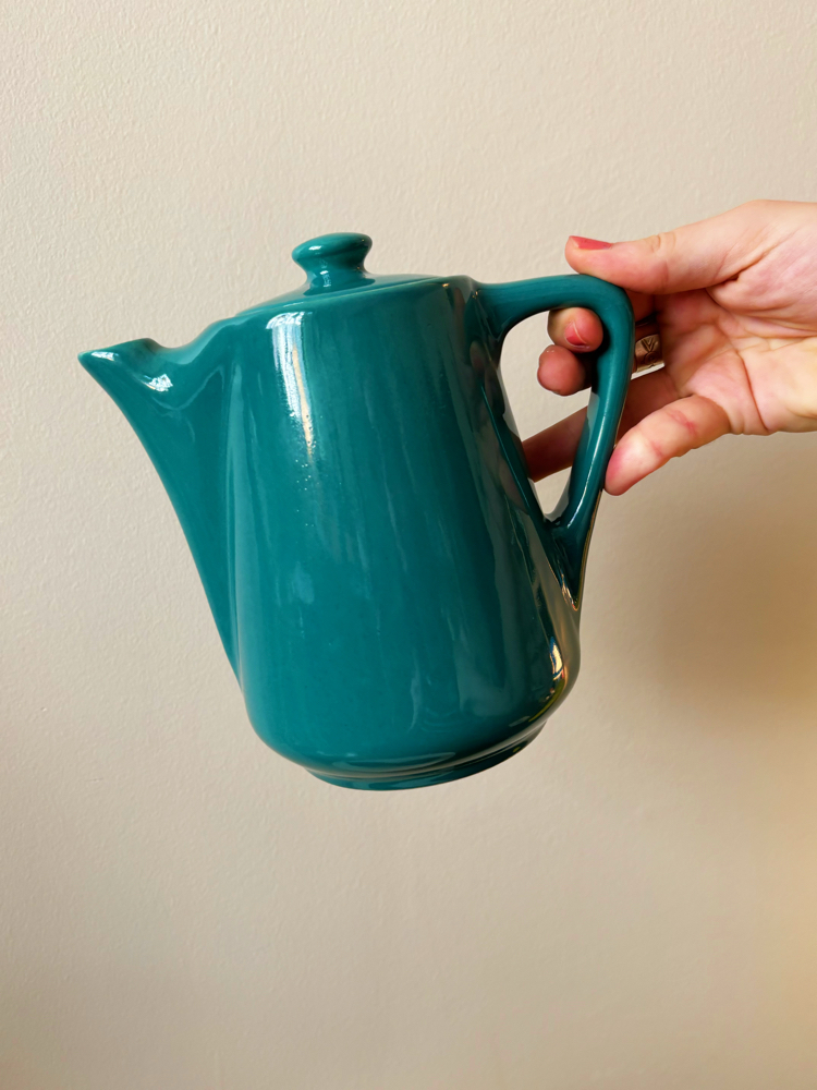 80’s Petrol Green Art-Deco Eczacıbaşı Ceramic Tea Set