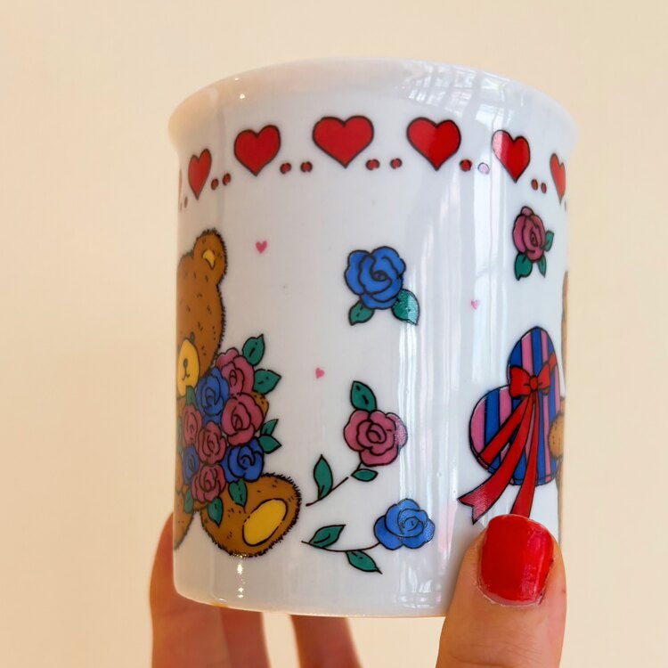 90’s Teddy Bear Porcelain Mug