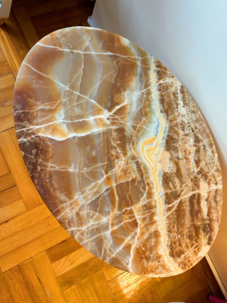1960's Midcentury Marble Side Table