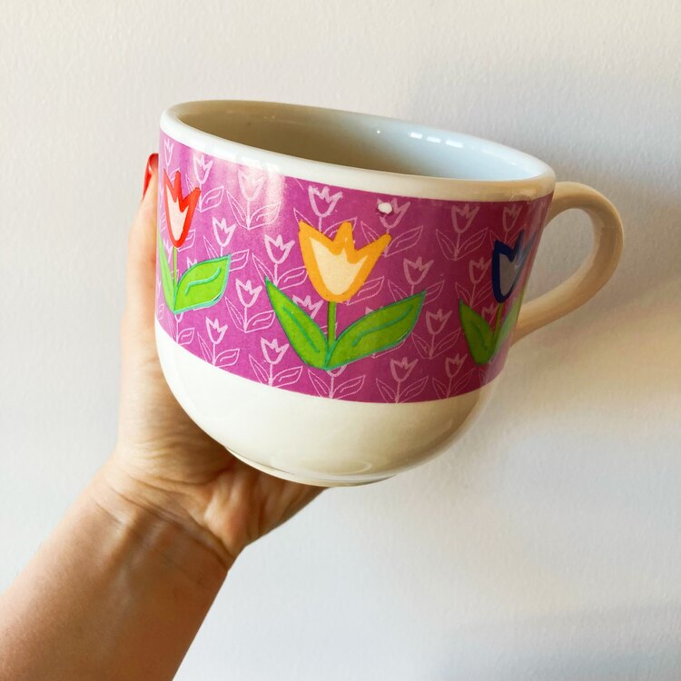 Ceramic Large Tulip Mugs