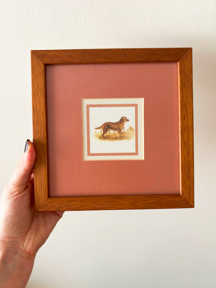 Vintage Wooden Framed Wall Art 