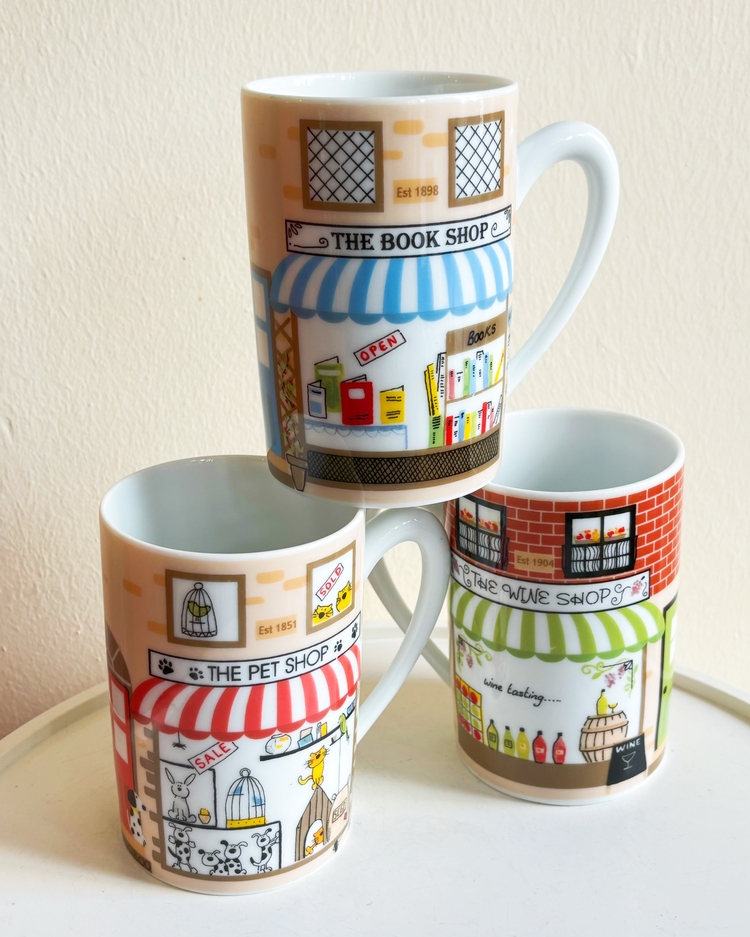 Book Shop & Wine Shop & Pet Shop Mugs