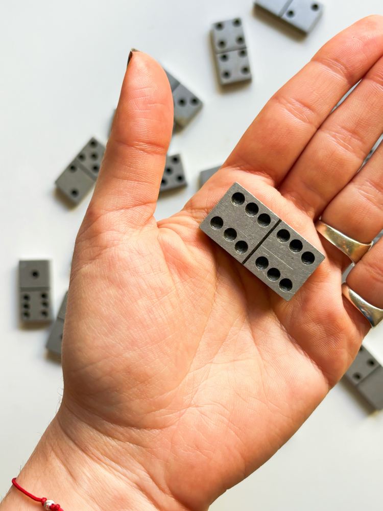 70’s Steel Domino Set