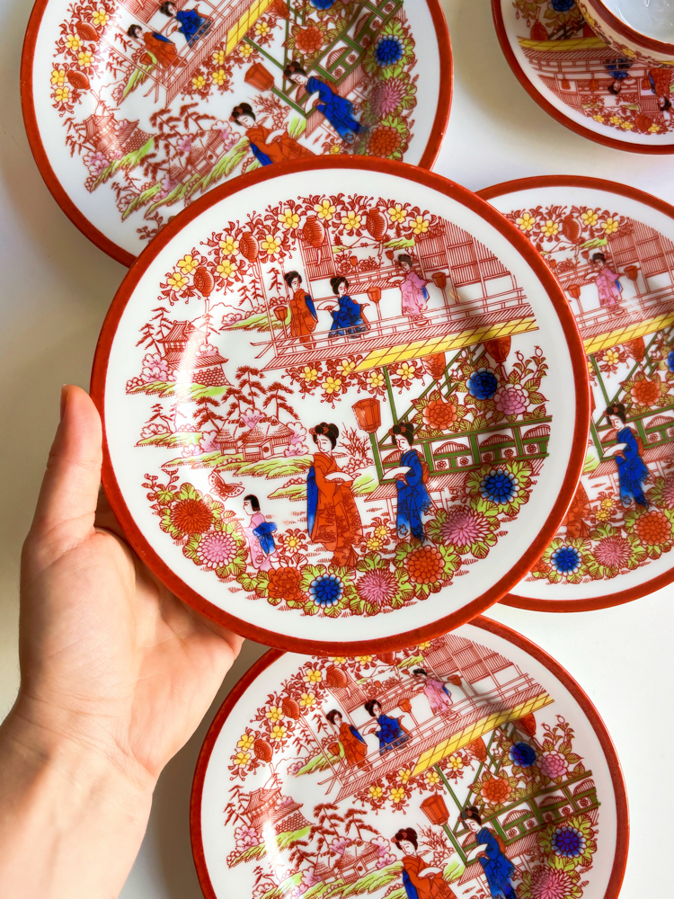 70’s Japanese Porcelain Plates 