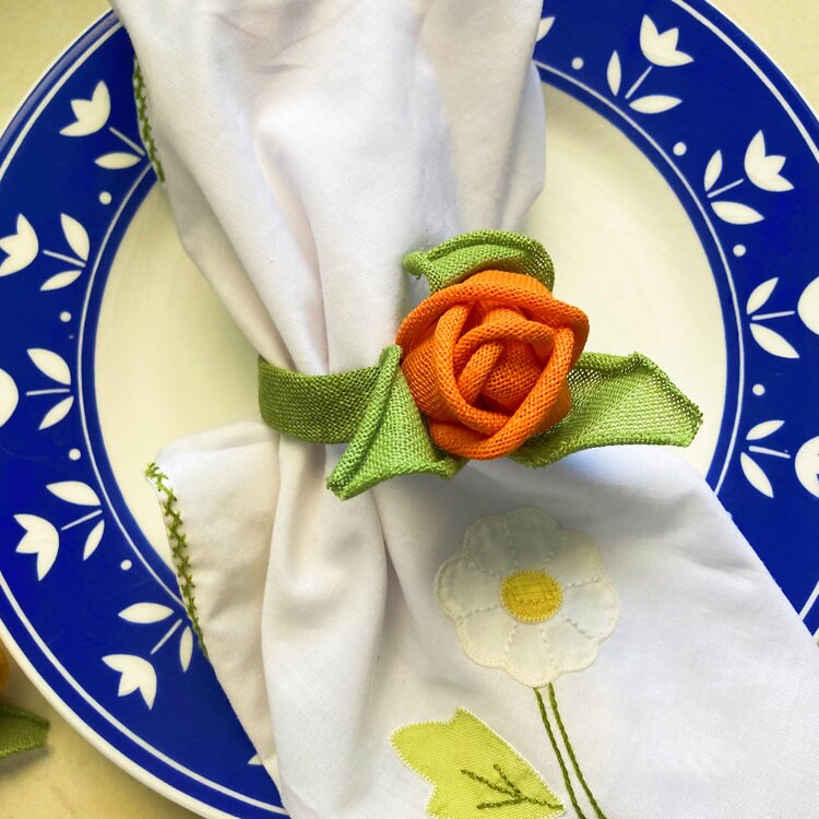 Handmade “Rose” Vintage Napkin Rings