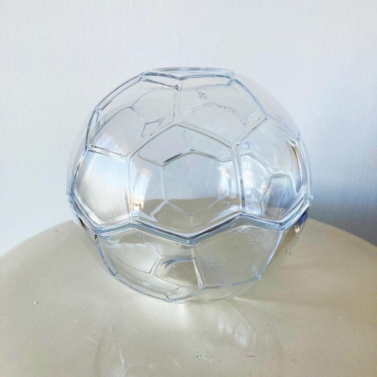 Football Shaped Glass Box