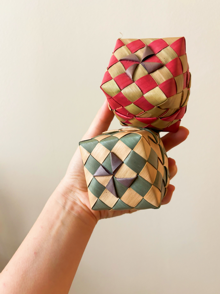 Handmade Cambodian Bamboo Boxes 