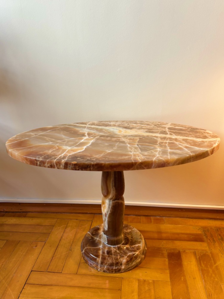 1960's Midcentury Marble Side Table