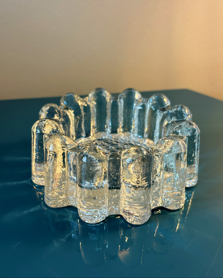 70’s Heavy Glass Ashtray