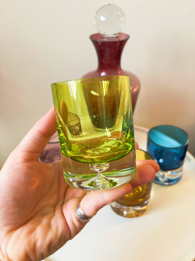 Colorful Glass Liquor Set